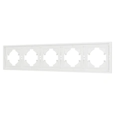 Изображение Рамка 5 постов пластиковая Arlight TENDO, белый soft-touch 054660